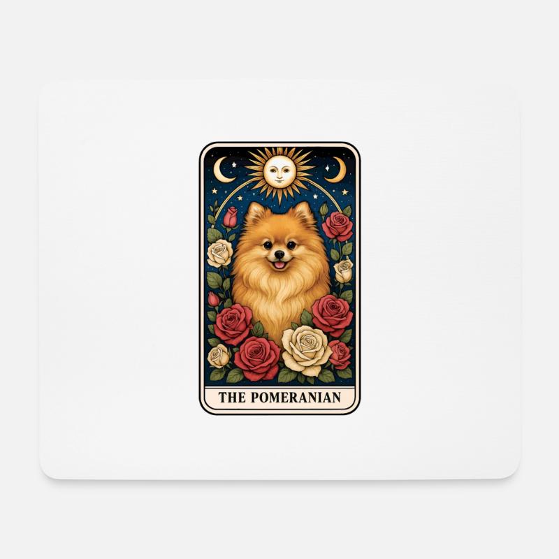Zwergspitz - Mousepad (Querformat) - Weiß