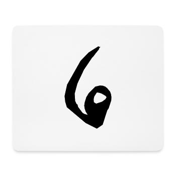 6 - Mousepad (Querformat) - Weiß - Vorne
