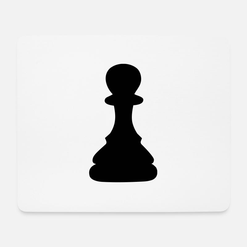 pawn - Mouse Pad (horizontal) - white
