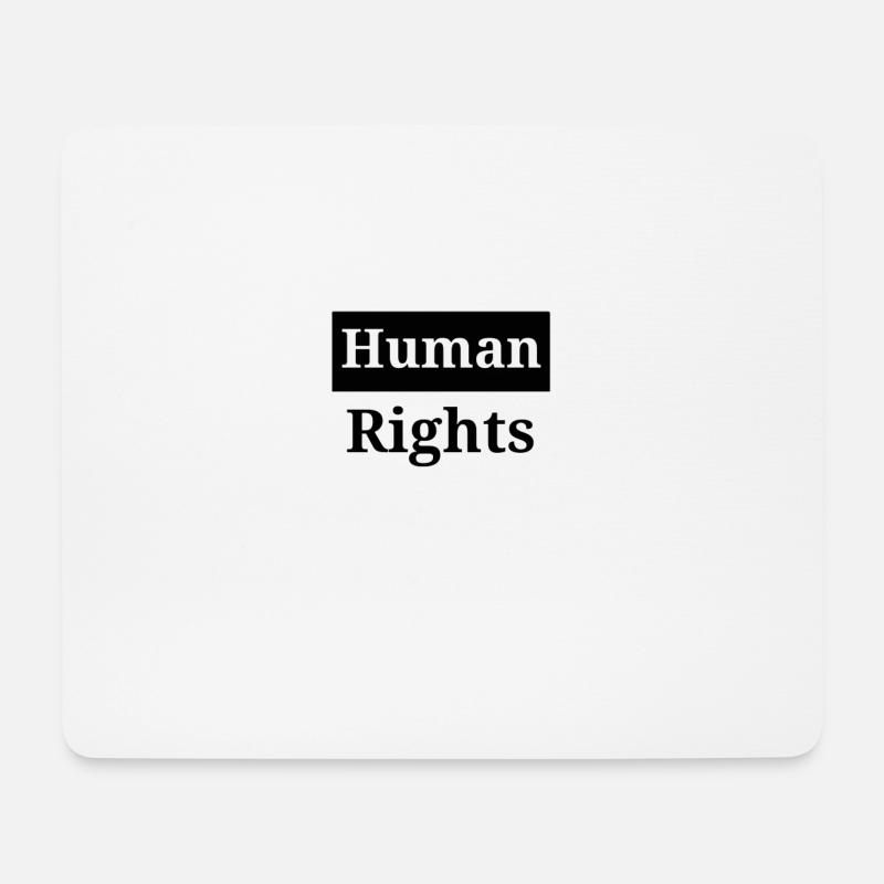 Human rights - Mouse Pad (horizontal) - white