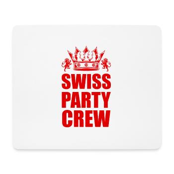 Swiss Party Crew Tour Switzerland - Mouse Pad (horizontal) - white - Front