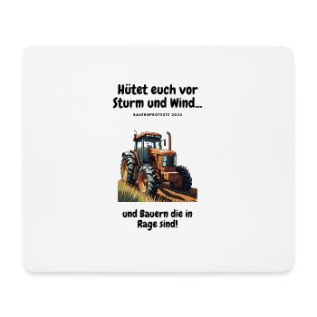 Bauernproteste - Bauerndemo 2024 Shirt&Jacken - Mousepad (Querformat) - Weiß - Vorne