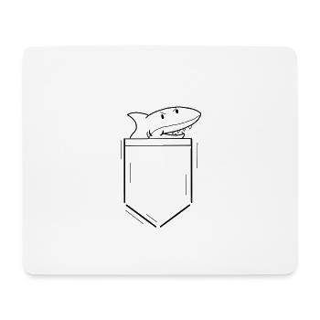 Requin - Tapis de souris (format paysage) - blanc - Devant