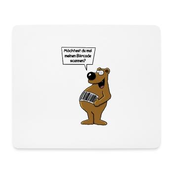 Bäriger Humor - Mousepad (Querformat) - Weiß - Vorne
