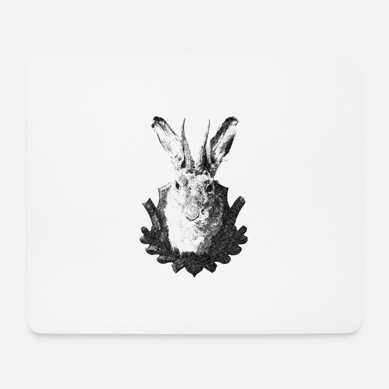 wolpertinger - Mousepad (Querformat) - Weiß