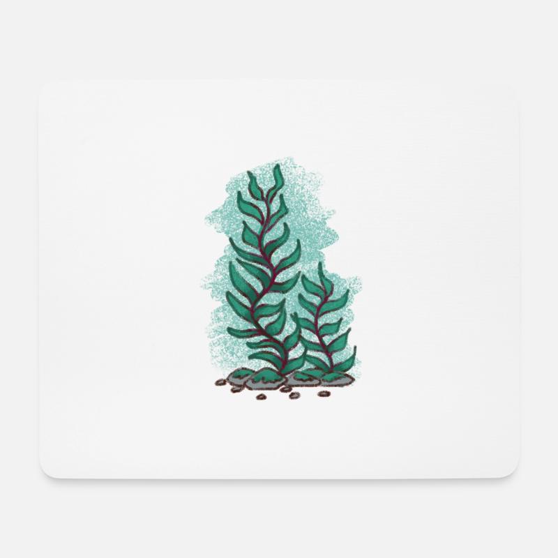 Algen 1 - Mousepad (Querformat) - Weiß