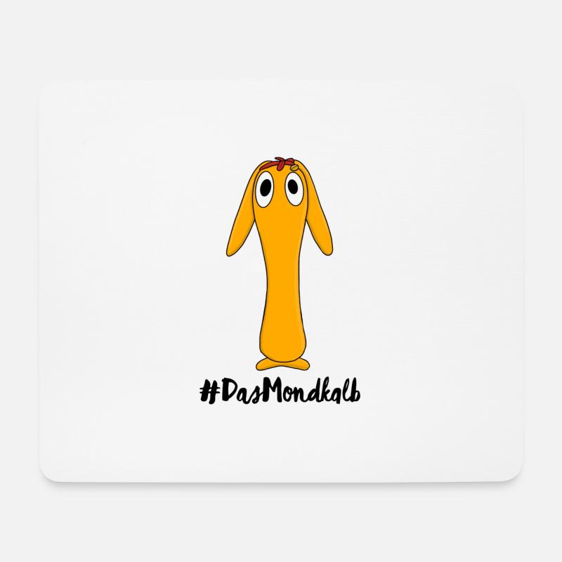 Mondkalb Pii in weiß - Mousepad (Querformat) - Weiß