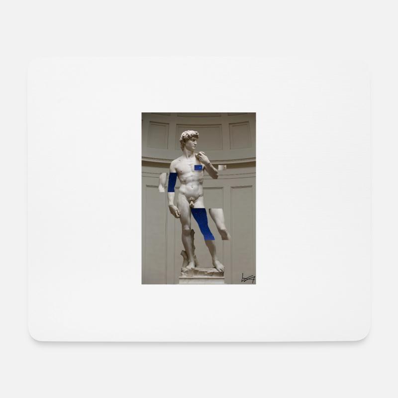 David Michelangelo Sternenhimmel - Mousepad (Querformat) - Weiß