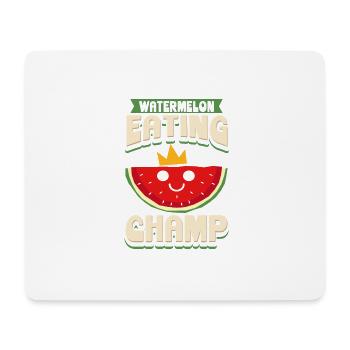 Watermelon Eating Champ - Mousepad (Querformat) - Weiß - Vorne