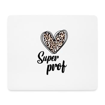 Super prof - Tapis de souris (format paysage) - blanc - Devant