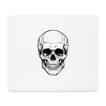 Schädel - Mousepad (Querformat) - Weiß - Vorne