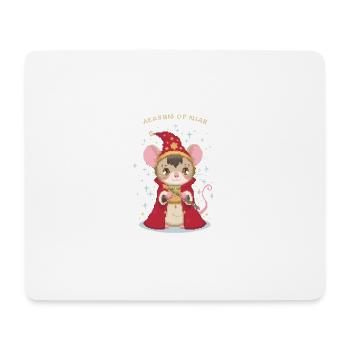 Magische Hexenmaus - Mousepad (Querformat) - Weiß - Vorne