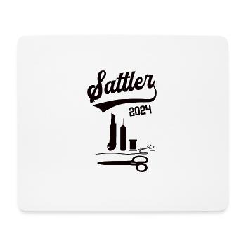 Sattler 2024 Beruf Sattlerei Lehre Lehrling - Mousepad (Querformat) - Weiß - Vorne