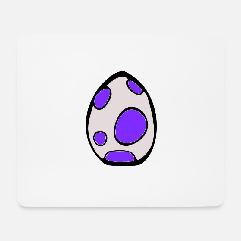 Pocket Monster Ei - Mousepad (Querformat) - Weiß