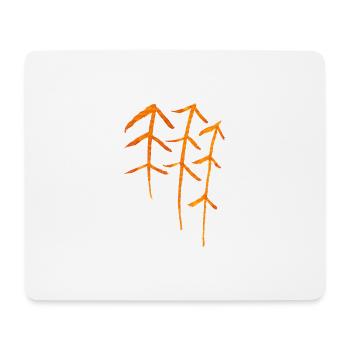 Tannen Runen / Wald Symbol - Mousepad (Querformat) - Weiß - Vorne