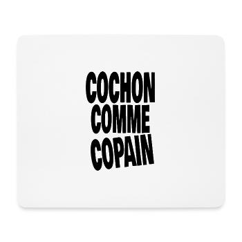 cochon comme copain - Tapis de souris (format paysage) - blanc - Devant