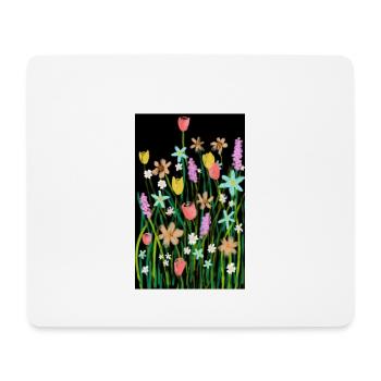 Flower meadow - Mouse Pad (horizontal) - white - Front