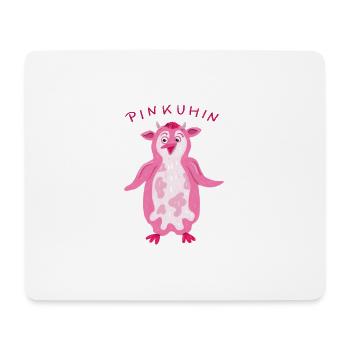 PINKUHIN - Mousepad (Querformat) - Weiß - Vorne