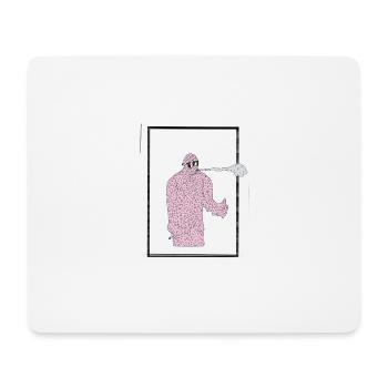 Illustration: Coolslimeguy, slime cool monster guy - Mousepad (Querformat) - Weiß - Vorne