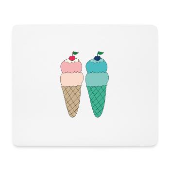 Ice variations 2 times - Mouse Pad (horizontal) - white - Front