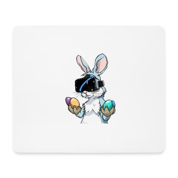 Lapin de Pâques _ 01 - Tapis de souris (format paysage) - blanc - Devant
