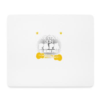 Mein Papa spielt Gitarre - Mousepad (Querformat) - Weiß - Vorne