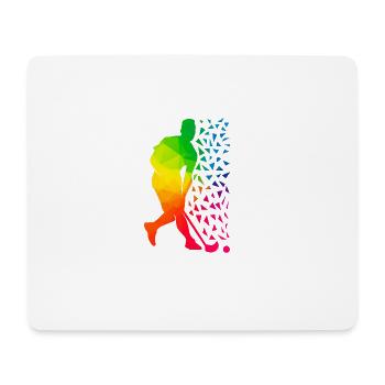 Floorball - Mousepad (Querformat) - Weiß - Vorne