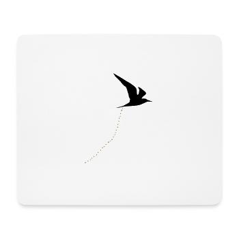 Bird of prey Bird shit bird poop shit 2c - Mouse Pad (horizontal) - white - Front