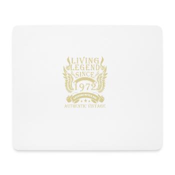 Légendes vivantes depuis 1972, authentique millésime - Tapis de souris (format paysage) - blanc - Devant