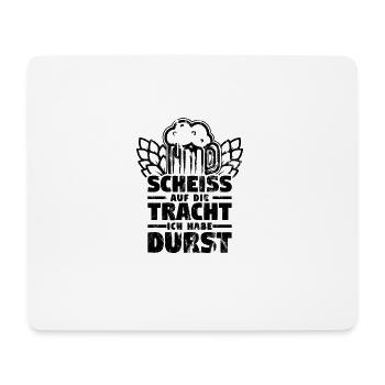 Lustiges Dirndl Kostüm Shirt Tracht 1 - Mousepad (Querformat) - Weiß - Vorne
