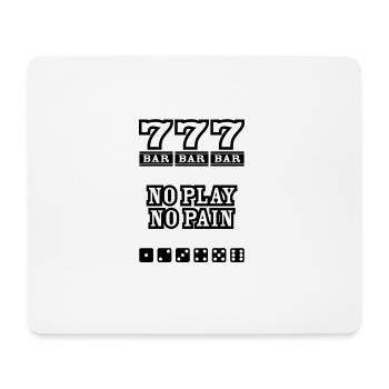 casino blak - Mouse Pad (horizontal) - white - Front