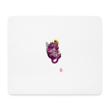 Katzenleben - Mousepad (Querformat) - Weiß - Vorne