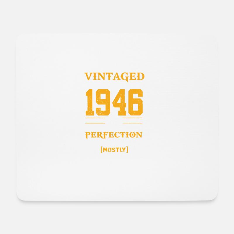 Vintaged Made In 1946 Limited Editon - Mouse Pad (horizontal) - white