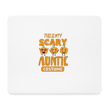 Tante heureux costume de citrouille d'Halloween cadeau doux - Tapis de souris (format paysage) - blanc - Devant