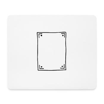 cadre - Tapis de souris (format paysage) - blanc - Devant