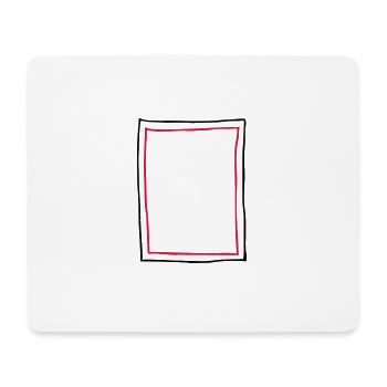 Cadre Cadre photo - Tapis de souris (format paysage) - blanc - Devant