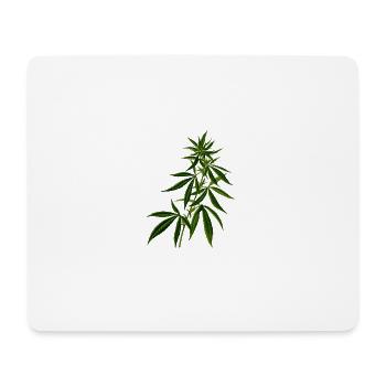 Cannabis - Mousepad (Querformat) - Weiß - Vorne