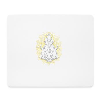 éléphant spirituel Religion Ganesha - Tapis de souris (format paysage) - blanc - Devant