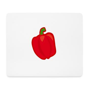 paprika chilli chili pepper citrus veggie vegetable - Mouse Pad (horizontal) - white - Front