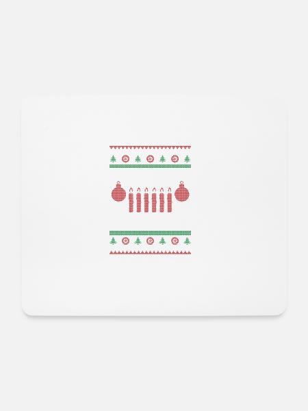 Merry Jeep-Mas - Mouse Pad (horizontal) - white