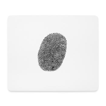 Finger - empreintes digitales - Tapis de souris (format paysage) - blanc - Devant
