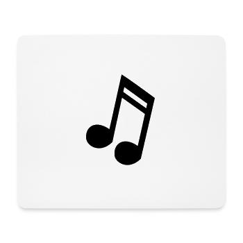 Note 16tel Musik Töne Geschenkidee - Mousepad (Querformat) - Weiß - Vorne