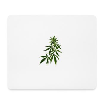 cannabis Marihuana Weed Pflanze - Mousepad (Querformat) - Weiß - Vorne