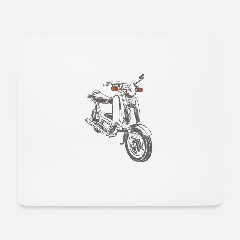 Simson SR50 SR80 - Mousepad (Querformat) - Weiß