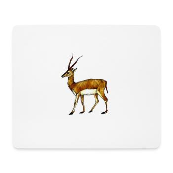 antilope - Tapis de souris (format paysage) - blanc - Devant