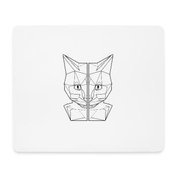 katzenliebhaber geschenk katzenfreund katzenshirt - Mousepad (Querformat) - Weiß - Vorne