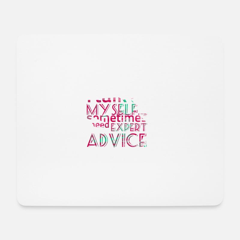 Of course I talk to... - Sprüche - Funny T-Shirts - Mousepad (Querformat) - Weiß
