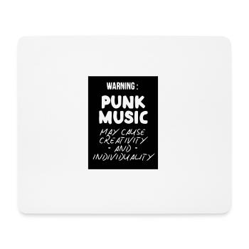 Punk Music May Cause Creativity and Individuality - Mouse Pad (horizontal) - white - Front