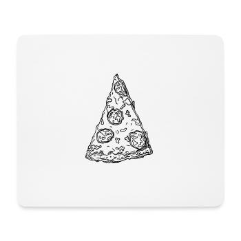 pizza - Tapis de souris (format paysage) - blanc - Devant