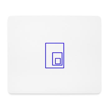 Rectangles - Tapis de souris (format paysage) - blanc - Devant